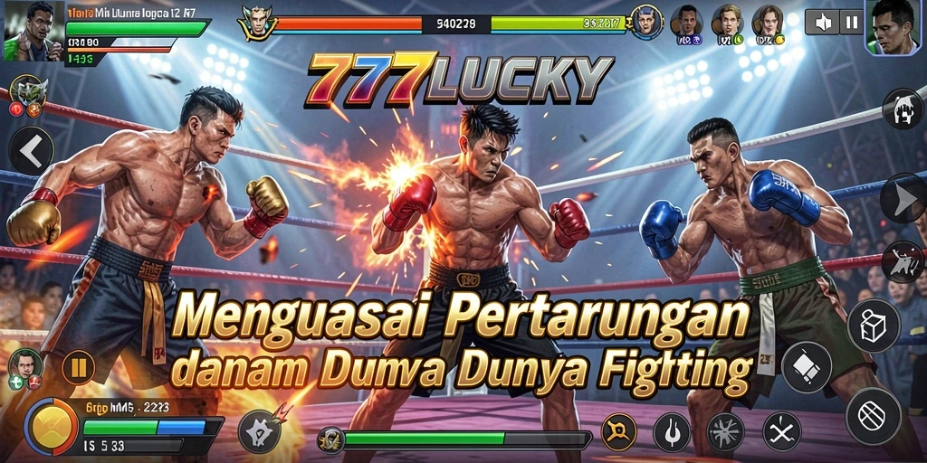 Tampilan gameplay game Fighting penuh aksi di 777LUCKY.