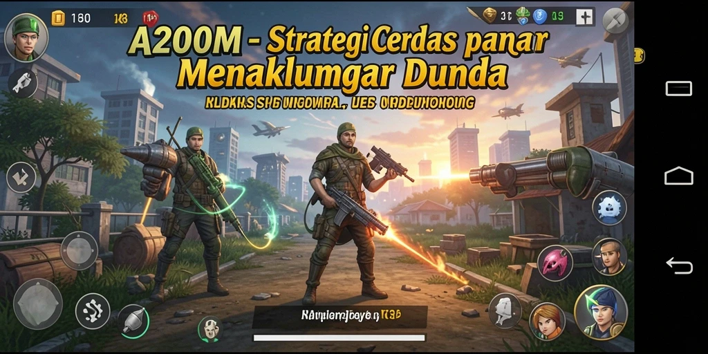 Tampilan menarik dari gameplay A200M dengan strategi yang mendalam.