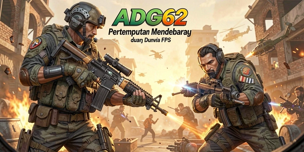 Gameplay mendebarkan ADG62 dalam aksi FPS.