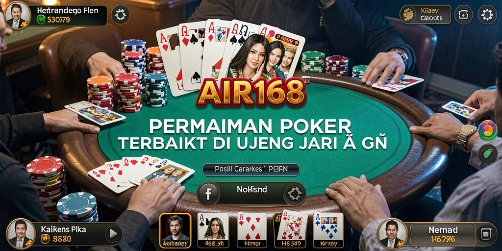 Tampilan gameplay Poker yang menarik dan mendebarkan dalam AIR168.