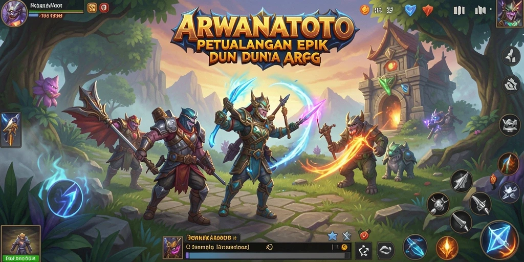 Tampilan menarik dari gameplay ARWANATOTO yang penuh aksi.