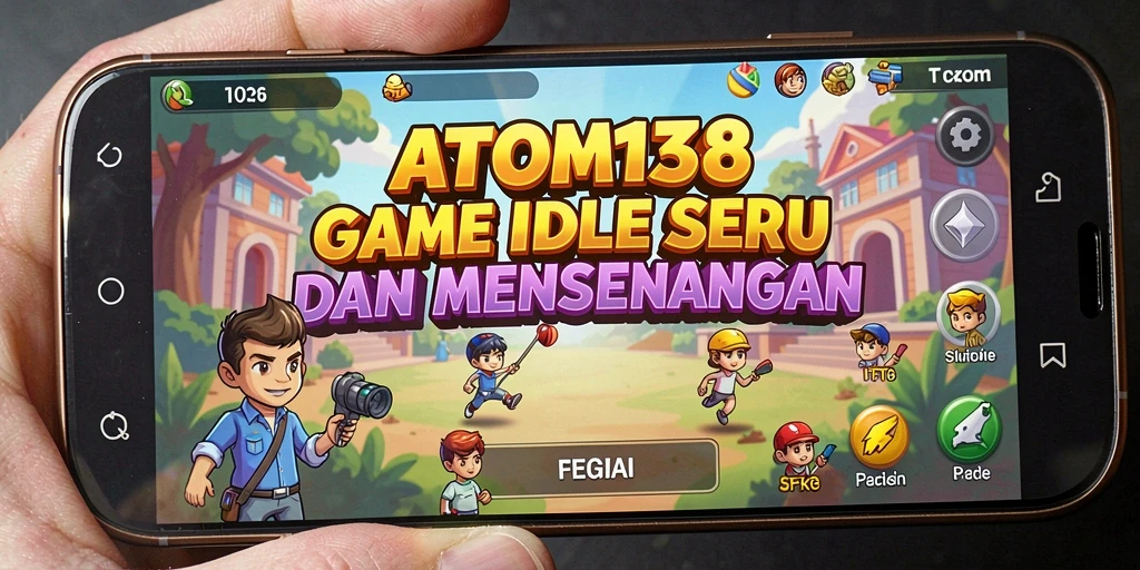 Tampilan gameplay ATOM138 yang mengasyikkan dan penuh warna.