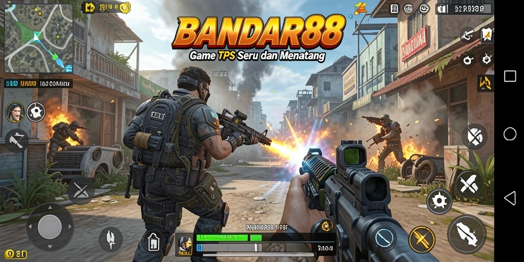 Tangkapan layar dari gameplay intens dan aksi mendebarkan di BANDAR88.