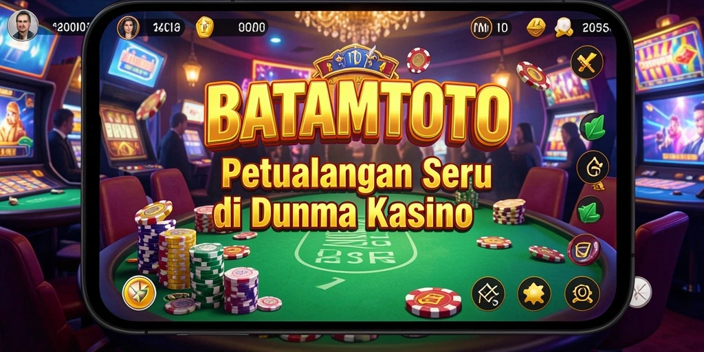 Tangkapan layar menampilkan pengalaman seru permainan Kasino.