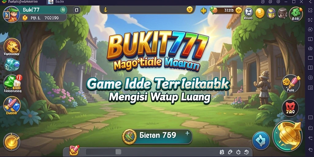 Screenshot utama BUKIT777 menampilkan gameplay santai dan menyenangkan.