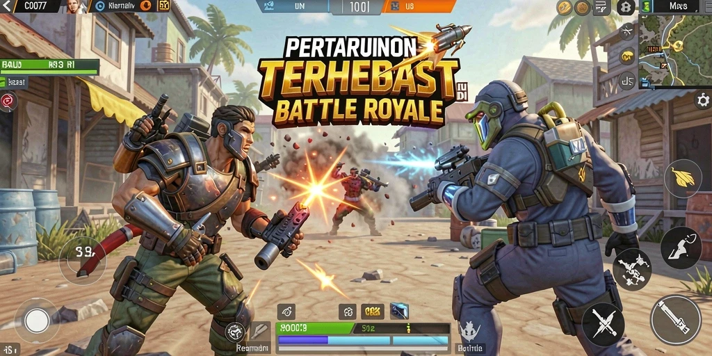 Tangkapan layar menampilkan aksi gameplay intens di C0077.