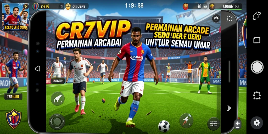 Tampilan gameplay seru CR7VIP dengan karakter dan level yang menarik.
