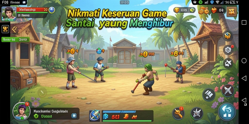 Screenshot F08 yang menunjukkan gameplay seru dan menghibur.