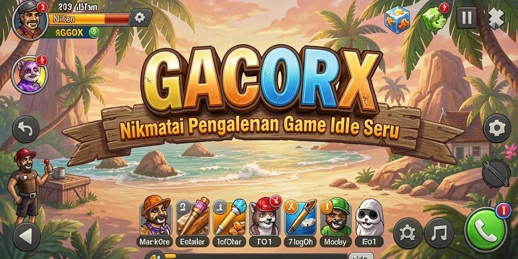 Screenshot GACORX menampilkan gameplay Idle yang menawan dan menghibur.