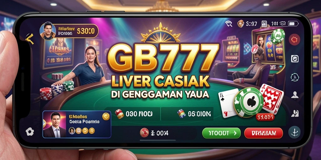 Tampilan gameplay Live Casino yang mendebarkan dan interaktif.