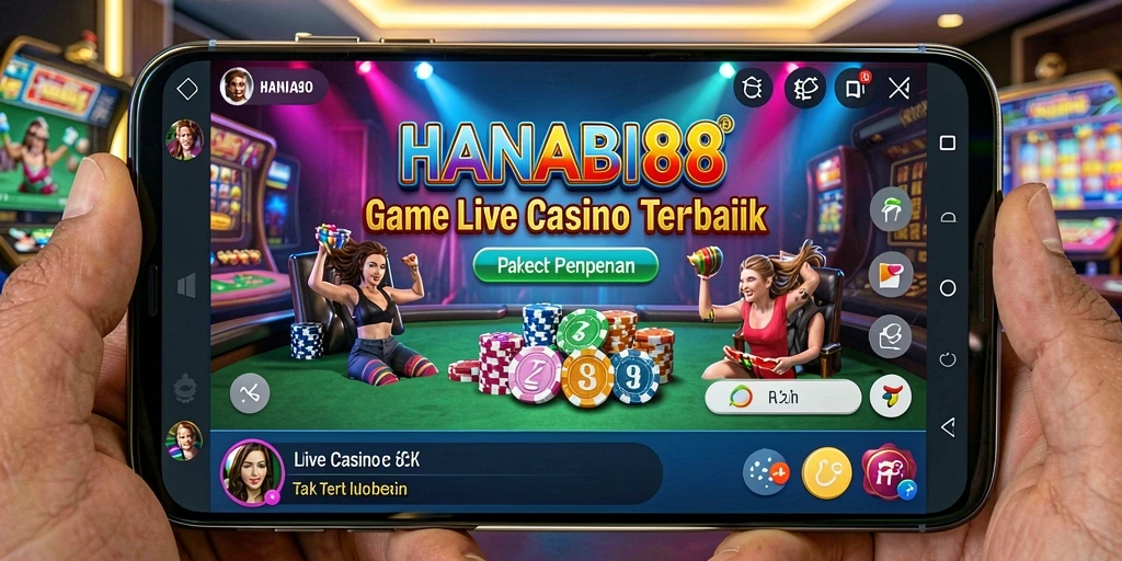 Screenshot gameplay menarik dari HANABI88 di Live Casino.