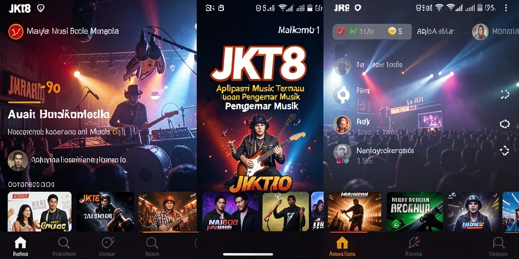 Tampilan gameplay JKT8 yang menarik dengan berbagai fitur musik.
