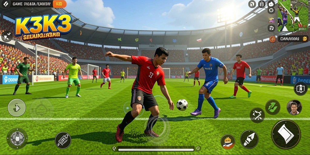 Tampilan gameplay K3K3 yang menegangkan dan menarik.