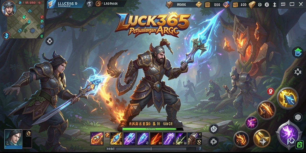 Tampilan gameplay ARPG yang mendebarkan di LUCK365.
