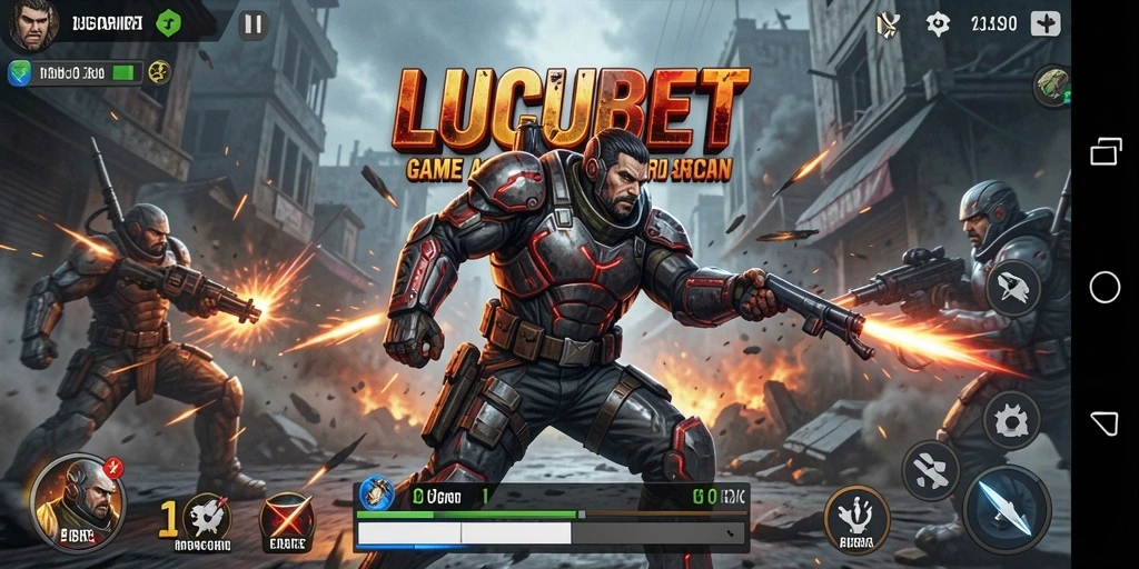 Tampilan menegangkan saat gameplay LUCUBET dengan efek visual menawan.