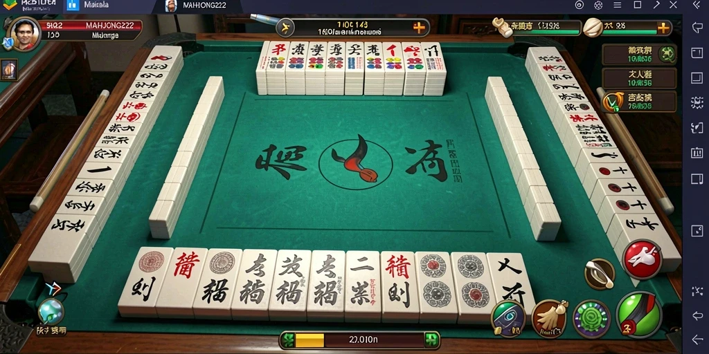 Screenshot gameplay epik dari MAHJONG222 yang penuh tantangan.