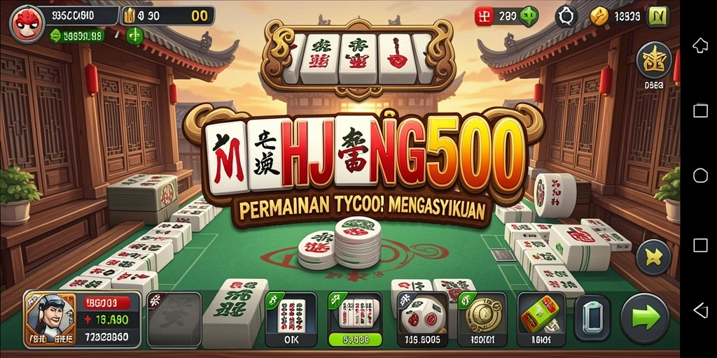 Tampilan gameplay MAHJONG500 yang menarik dan penuh strategi.