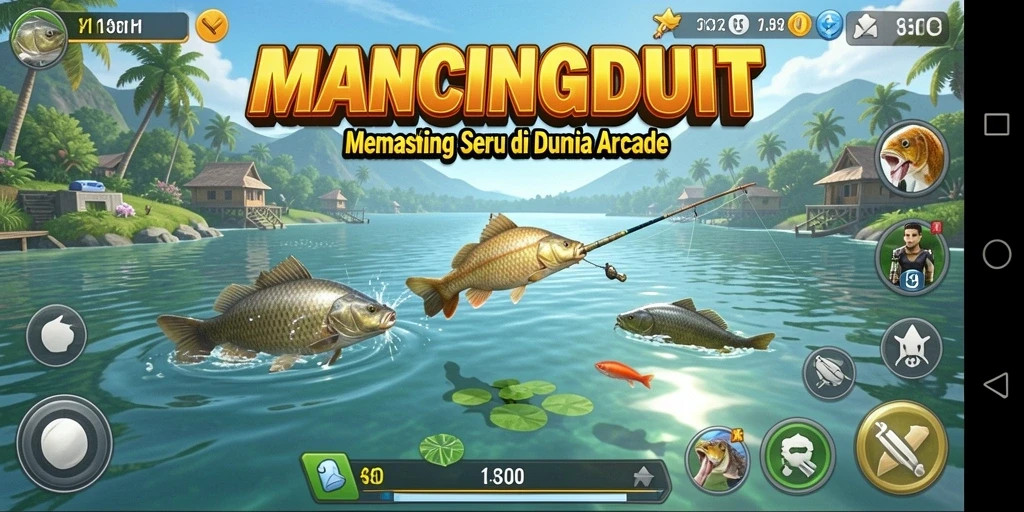 Tampilan gameplay MANCINGDUIT yang menarik dan penuh warna.