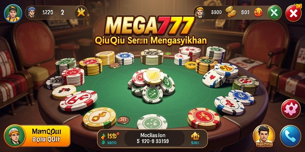 Tampilan gameplay QiuQiu yang menarik di MEGA777.