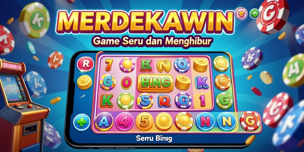 Tampilan utama gameplay MERDEKAWIN dalam permainan Bingo yang seru.