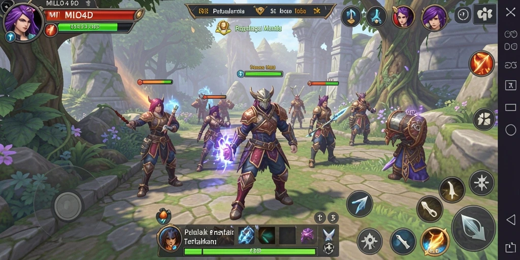 Gameplay seru dalam petualangan RPG fantastis.
