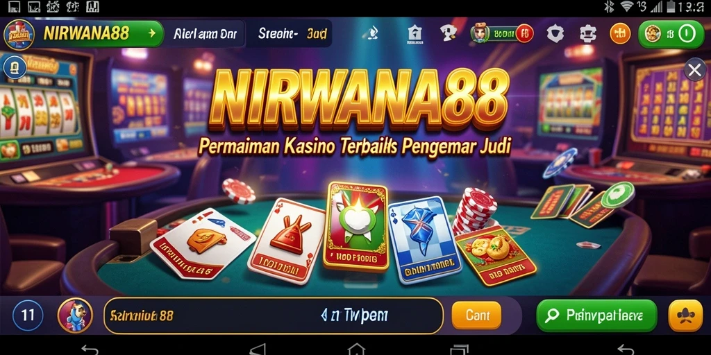 Tampilan menarik dari gameplay kasino NIRWANA88 yang seru.