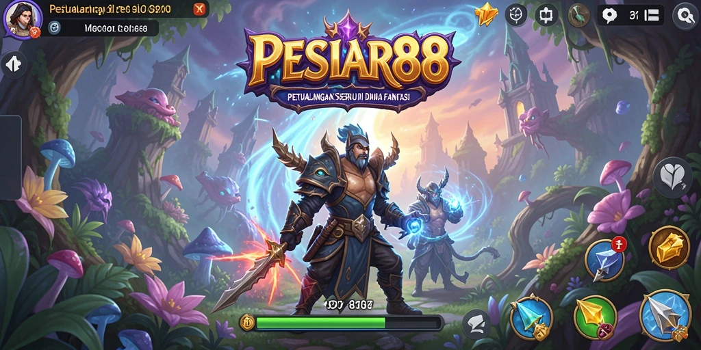 Screenshot gameplay PESIAR88 yang menunjukkan momen petualangan mendebarkan.