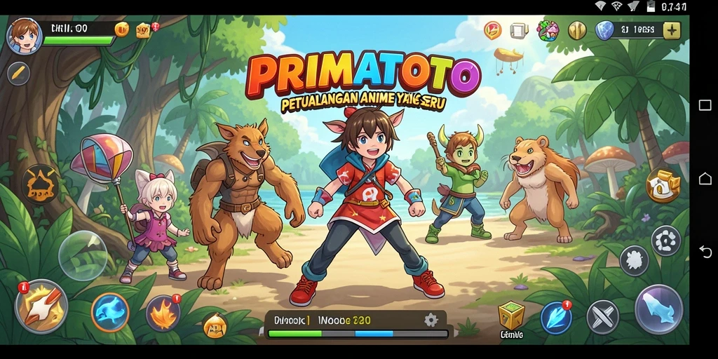 Tampilan gameplay PRIMATOTO yang menarik dan penuh aksi.