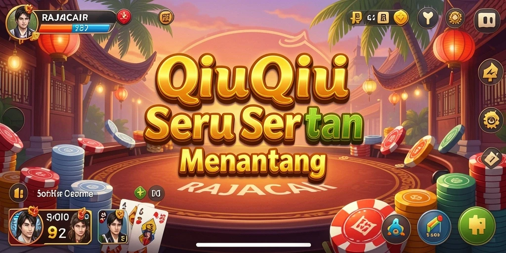 Screenshot utama RAJACAIR menampilkan gameplay QiuQiu yang menarik.