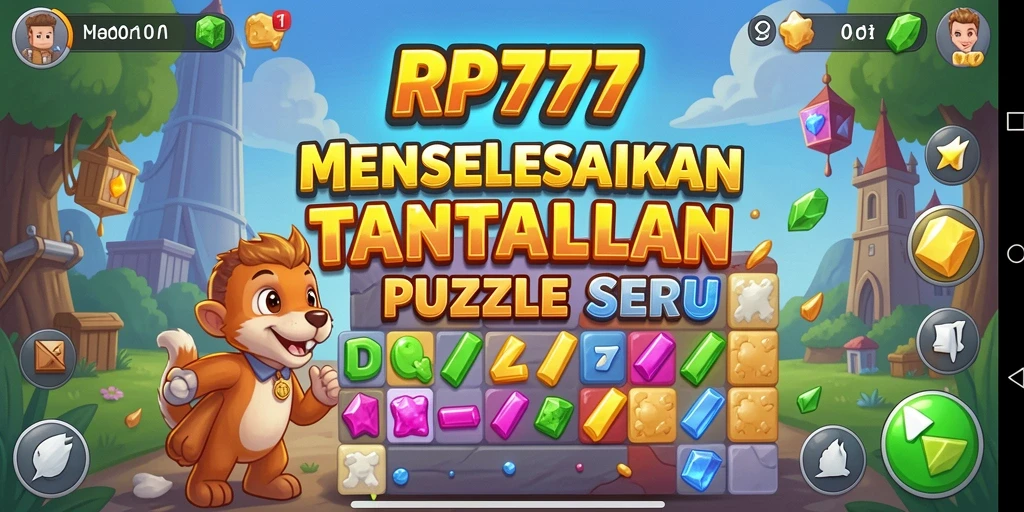 Screenshot gameplay RP777 menampilkan tantangan puzzle seru dan grafis menawan.