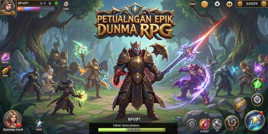 Screenshot gameplay RPVIP1 dengan aksi seru dalam petualangan RPG.