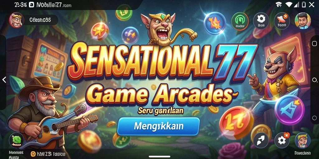 Tampilan gameplay SENSATIONAL77 yang seru dan menghibur.