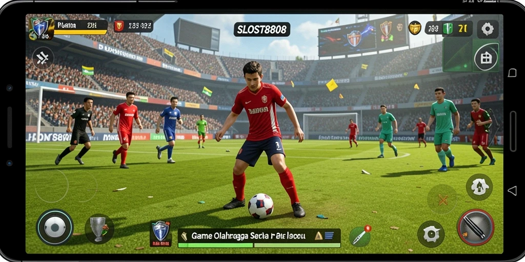 Tampilan gameplay seru dalam SLOST8808 dengan berbagai olahraga.