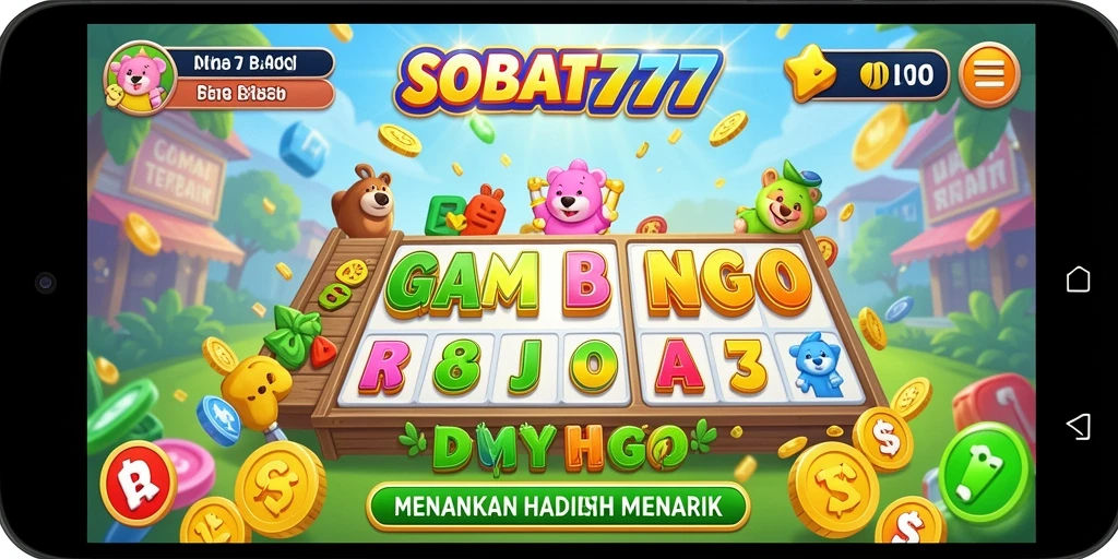Tampilan gameplay seru pada aplikasi Bingo SOBAT777.