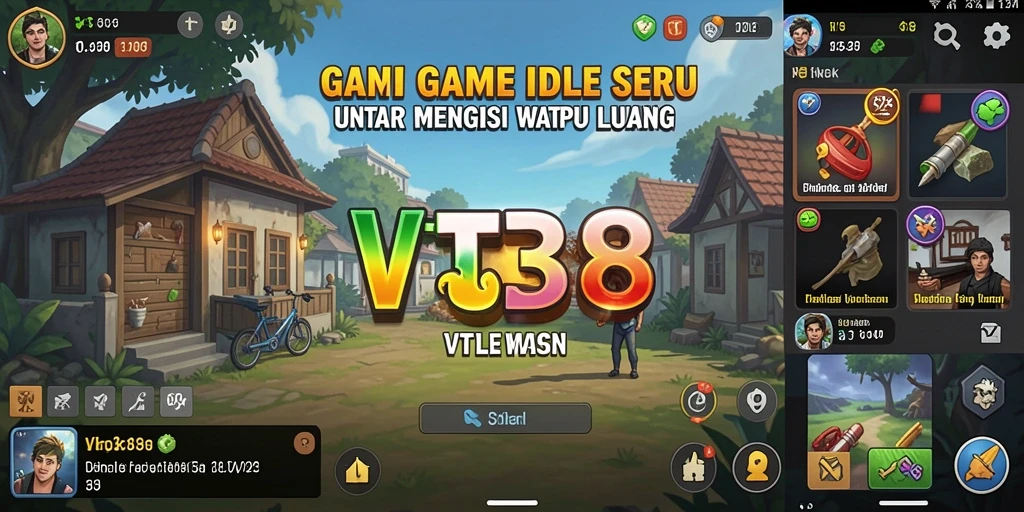 Tangkapan layar menunjukkan karakter VT38 dalam aksi gameplay Idle yang mengasyikkan.